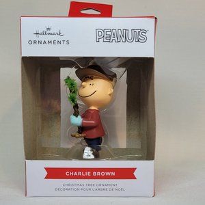 Hallmark Peanuts Charlie Brown & Tree 2021 Christmas Ornament